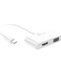 Адаптер j5create JDA172 mini DisplayPort мъжко - HDMI / VGA женско 4K 125мм