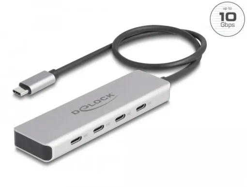 USB хъб Delock 64231 USB-C - 4 x USB-C 10 Gbps