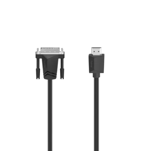 Кабел HAMA 200716 DVI-I Dual Link мъжко - HDMI мъжко Ultra-HD 4K 3м Черен