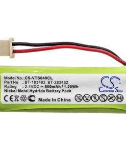 Батерия за телефон 2.4V NiMH 500mAh BT-183482 за V TECH 89134801; DS6401DS6401 Cameron