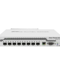 Суич MikroTik CRS309-1G-8S+IN LAN 1 x Gigabit Ethernet ports 8 x SFP+ 10Gbps PoE in