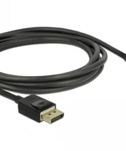 Кабел Delock Mini DisplayPort мъжко - DisplayPort мъжко 2.0м 8K 60 Hz Черен