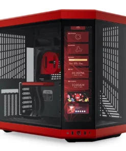 Кутия за компютър HYTE Y70 Tempered Glass Black/Red