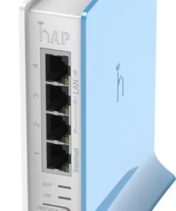 Безжичен Access Point MikroTik hAP lite RB941-2nD-TC 32MB RAM 4xLAN built-in 2.4Ghz 802.11b/g/n tower