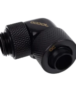 Фитинг Alphacool Eiszapfen Удължител 90° 13/10mm G1/4 Черен мат