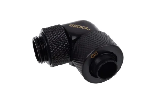 Фитинг Alphacool Eiszapfen Удължител 90° 13/10mm G1/4 Черен мат