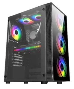 Кутия за компютър FSP CMT192 TG ATX Mid Tower Черна