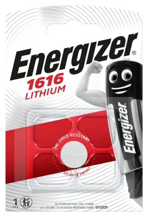 Бутонна литиева батерия ENERGIZER CR1616 3V 1PK