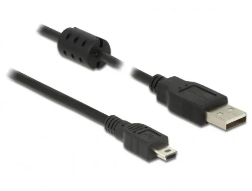 Кабел DeLock USB-A мъжко - USB-B мъжко USB 2.0 2 м Черен