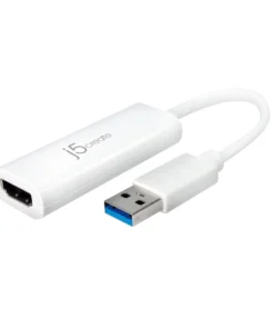 Адаптер j5create JUA254 USB-A към HDMI Бял