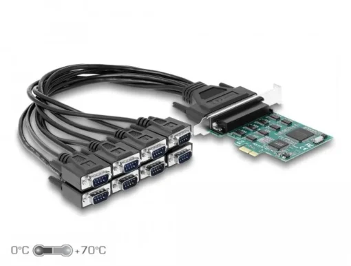 Карта Delock PCI Express x1 към 8 x Serial RS-232