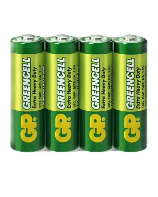 Цинк карбонова батерия GP R6  GREENCELL 15G-S4 /4 бр. в опаковка/ shrink