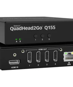 Външен мулти-дисплей адаптер Matrox QuadHead2GO Q155 Multi-Monitor Q2G-H4K2 за едновременна работа