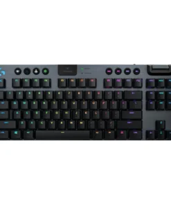 Безжична геймърска механична клавиатура Logitech G915 TKL Black Lightsync RGB GL Linear