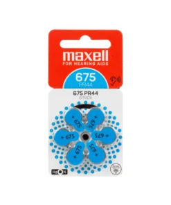 Батерия цинково въздушна MAXELL ZA675 6 бр. бутонни за слухов апарат в