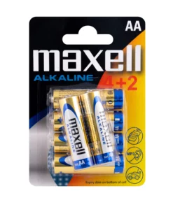 Алкална батерия MAXELL AA LR-6 4+2 бр. в опаковка 1.5V