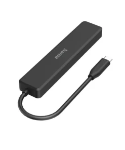 USB-C 5-портов хъб 3х USB-A1x USB-C HDMI4К Черен