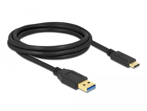 Кабел Delock SuperSpeed USB-A мъжко - USB-C мъжко (USB 3.2 Gen 2) 10 Gbps 2 м