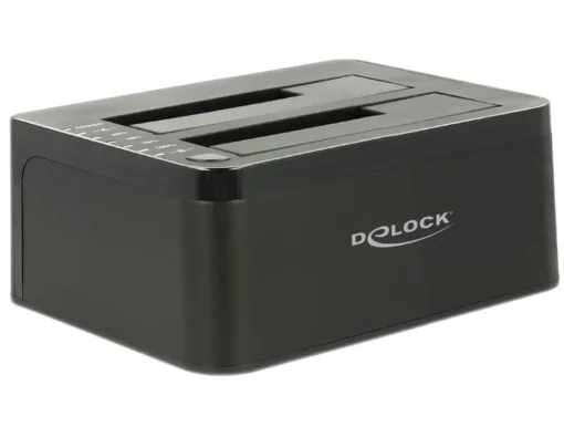 Външна докинг станция Delock 62661 за 2.5"/3.5" HDD/SSD USB 3.0 Функция за клониране