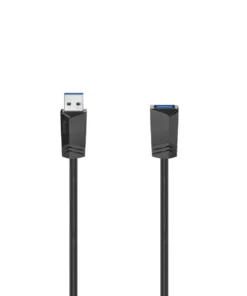 Удължителен кабел HAMA USB 3.0 A мъжко - USB-А женско1.5 м Екраниран