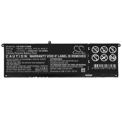 Батерия за лаптоп CAMERON SINO За DELL Inspiron 13 5310 V6W33 15.0V 3500mAh