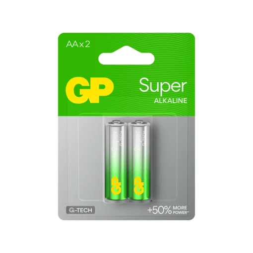 Алкална батерия GP SUPER LR6 AA 2 бр. в опаковка 1.5V GP15A