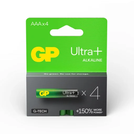 Алкална батерия GP ULTRA PLUS LR03 AAA /4 бр. в опаковка/ блистер