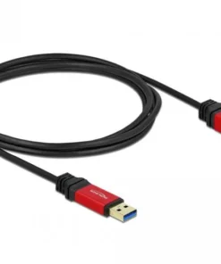 Удължителен кабел Delock USB-A мъжко - USB-А женско 2 м Premium Екраниран