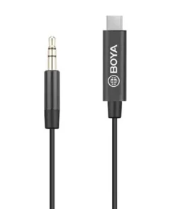 Адаптер BOYA 3.5mm TRS мъжки към USB-C мъжки 20cm