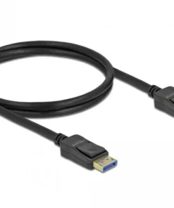 Кабел Delock DisplayPort 2.0 мъжко - DisplayPort мъжко 1.0м 10K 54 Gb/s