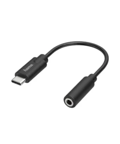 Аудио адаптер HAMA USB-C мъжко - 3.5 mm аудио жак женско Стерео