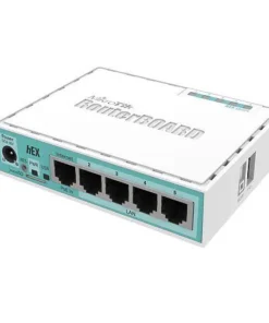 Рутер MiKrotik RB750GR3 HEX 5 x 10/100/1000 Mbps PoE Бял