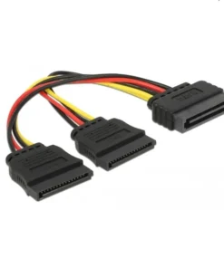 Кабел DeLock Power SATA 15 pin към 2 x SATA HDD 15 cm