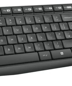 Kомплект безжични клавиатура с мишка Logitech MK235 Черен