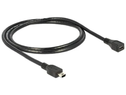 Удължителен кабел DeLock USB-B женско - USB-B мъжко USB 2.0 1 м