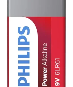 Алкална батерия PHILIPS Power 6LR61P1B / 10 6LR61 9V 1 брой/блистер