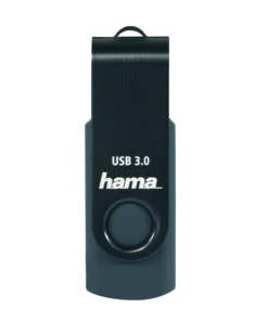 USB памет HAMA Rotate 256GBUSB 3.0  90 MB/s Петролно синьо