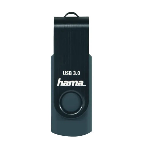 USB памет HAMA Rotate 256GBUSB 3.0  90 MB/s Петролно синьо