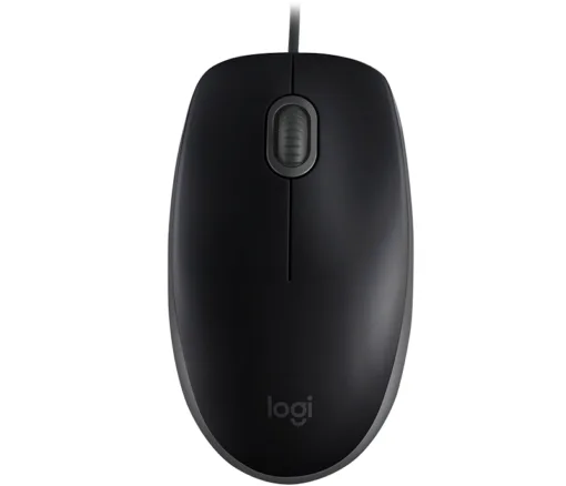 Мишка за компютър с кабел оптична LOGITECH B110