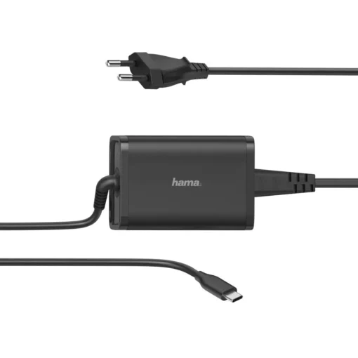 Захранване за лаптоп HAMA универсално  220V 5-20V/65W USB-C Power