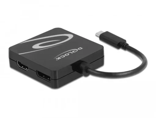 Адаптер 4 в 1 Delock 63129 USB-C мъжко - VGA / DVI / DP / HDMI женско