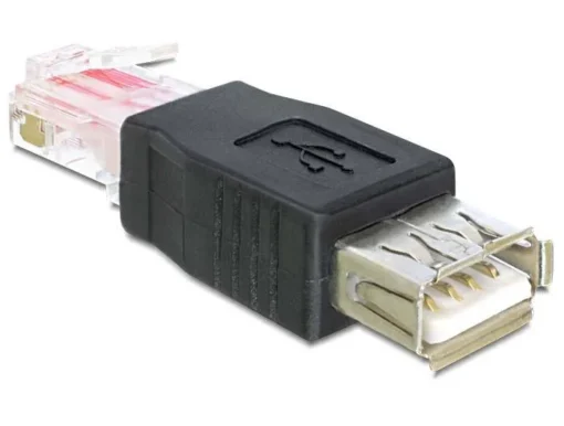 Адаптер DeLock USB женско - RJ45 мъжко