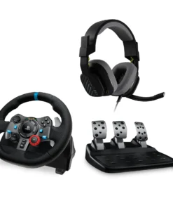 Волан Logitech Driving Force G29 PS3/PS4/PS5/PC в комплект с геймърски слушалки Astro