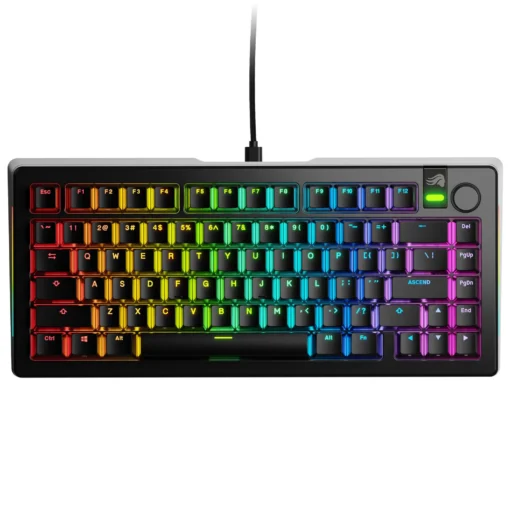 Геймърска механична клавиатура Glorious GMMK 3 Pro 75% Black - Fox Linear