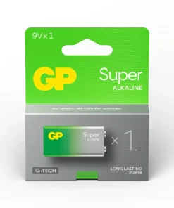 Алкална батерия GP SUPER 6LF22 6LR61 9V 1 бр. блистер 1604A