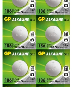 Бутонна алкална батерия GP186 AG12 LR-43/ 10 бр./pack цена за 1 бр./ 1.55V