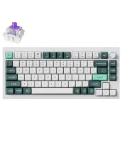 Механична клавиатура Keychron Q1 HE QMK 75% Shell White - Gateron Double-Rail Magnetic Nebula