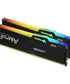 Памет за компютър Kingston FURY Beast Black RGB 64GB(2x32GB) DDR5 5200MHz