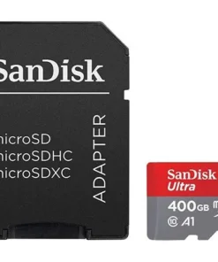 SanDisk Карта памет Ultra microSDXC400GB + SD Adapter + 98MB/s Class 10 UHS-I A1