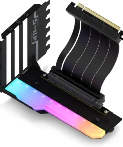 Брекет за вертикален монтаж на GPU EZDIY-FAB RGB PCIe 4.0 Riser Cable